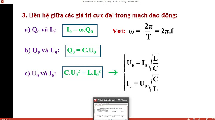 Bài tập chương 4 dao đọng và sóng điện từ năm 2024