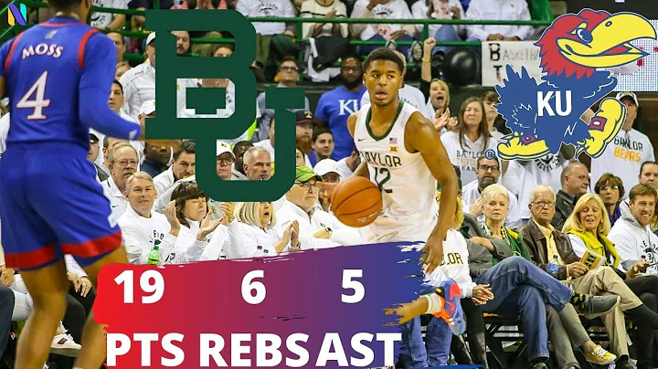 Jared Butler #1 Baylor Bears 19 PTS 6 REBS 5 AST vs # 3 Kansas Jayhawks