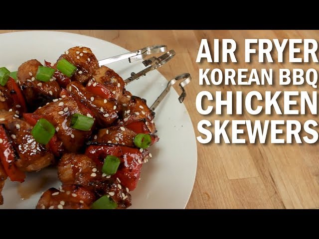 Korean-Inspired BBQ Chicken Skewers - The Defined Dish