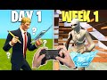 My 1 Week Of Learning Claw Progression! (Fortnite)