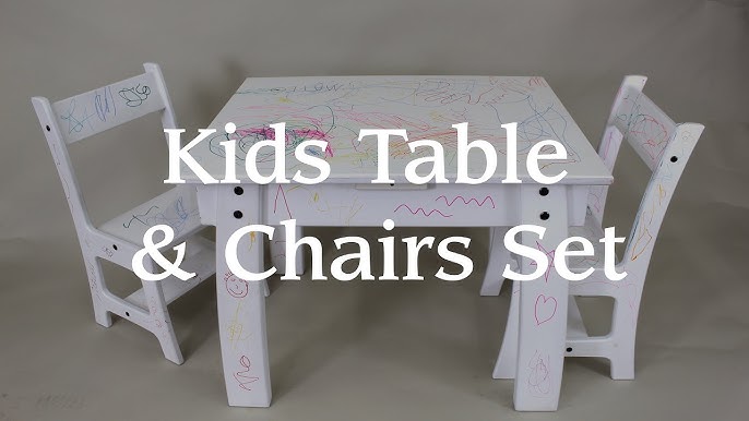 Simple Kid's Table and Chair Set - Her Tool Belt