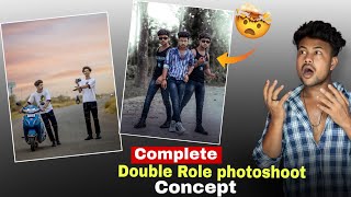 Double Role concept photoshoot and editing Tutorial | Double role photoshoot kaise kare