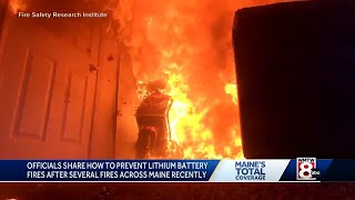 Preventing lithium battery fires