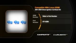 For Lexus IS300 2001-2005 Direct Ignition Coil Boot Kit | Silicone | Blue