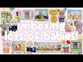 huge baby Sylvanian Families haul & unboxing 🧸 Veggie babies, Persian newborns | Calico Critters