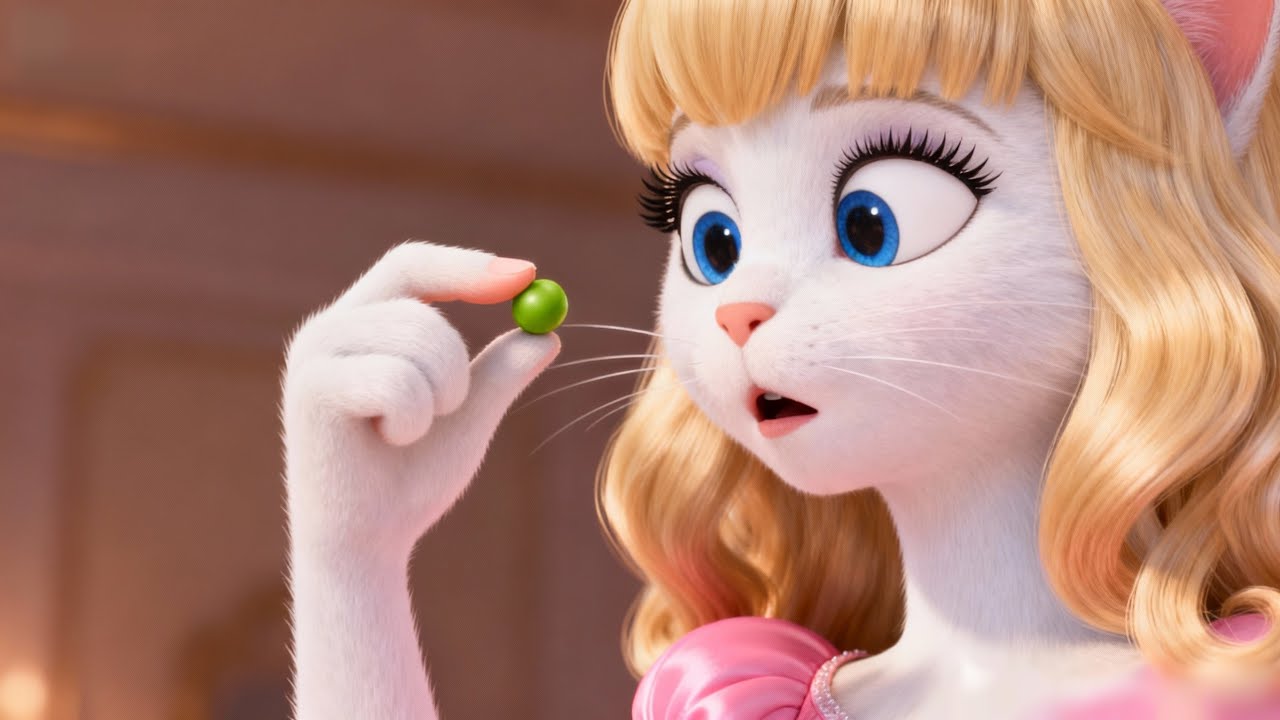 قصة القطة الأميرة وحبة البازلاء.. إلى غيرت مصيرها للأبد! 💫 / قصة قصيرة ٦