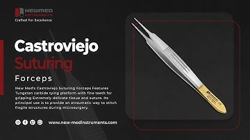 Castroviejo Suturing Forceps - Precision Tool for Microsurgery | New Med Instruments