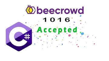 beecrowd 1016 solução em C# (C-Sharp)