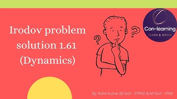 Irodov problem solution 1.61 | English
