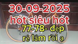 30-9-2025 mua bão mới các bác vào ngắm xe đạp Peugeot sx1977 -78 da đồng cá vàng ạ LH 0523328789