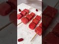 Watermelon skewers with chamoy amor 