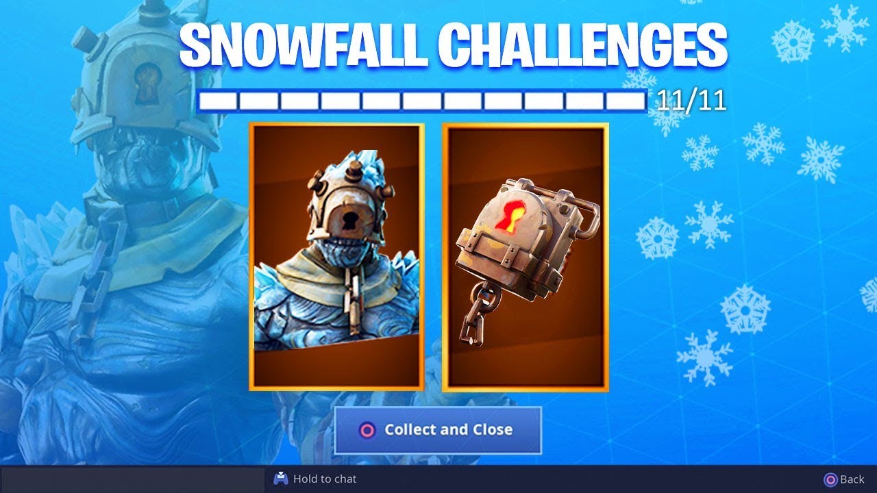 new fortnite snowfall skin unlocked fortnite snowfall challenge rewards - snow skin in fortnite
