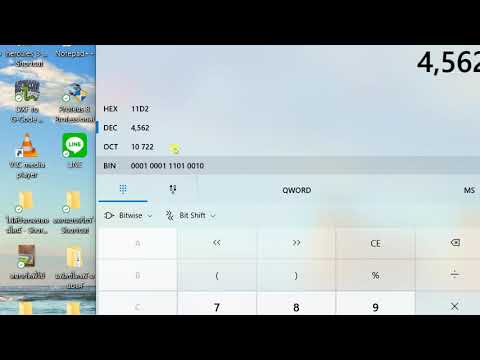 โปรแกรม แปลง เลข ฐาน 10 เป็น ฐาน 2  New Update  PLC03 การใช้เครื่องคิดเลขแปลงเลขฐานต่างๆ