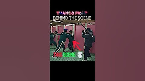How thanos fight behind the scene was filmed 🤯 #squidgame2 #shorts