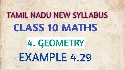 #10thMaths #GEOMETRY. EXAMPLE 4.29. CONSTRUCTION OF A TANGENT #TNsyllabus