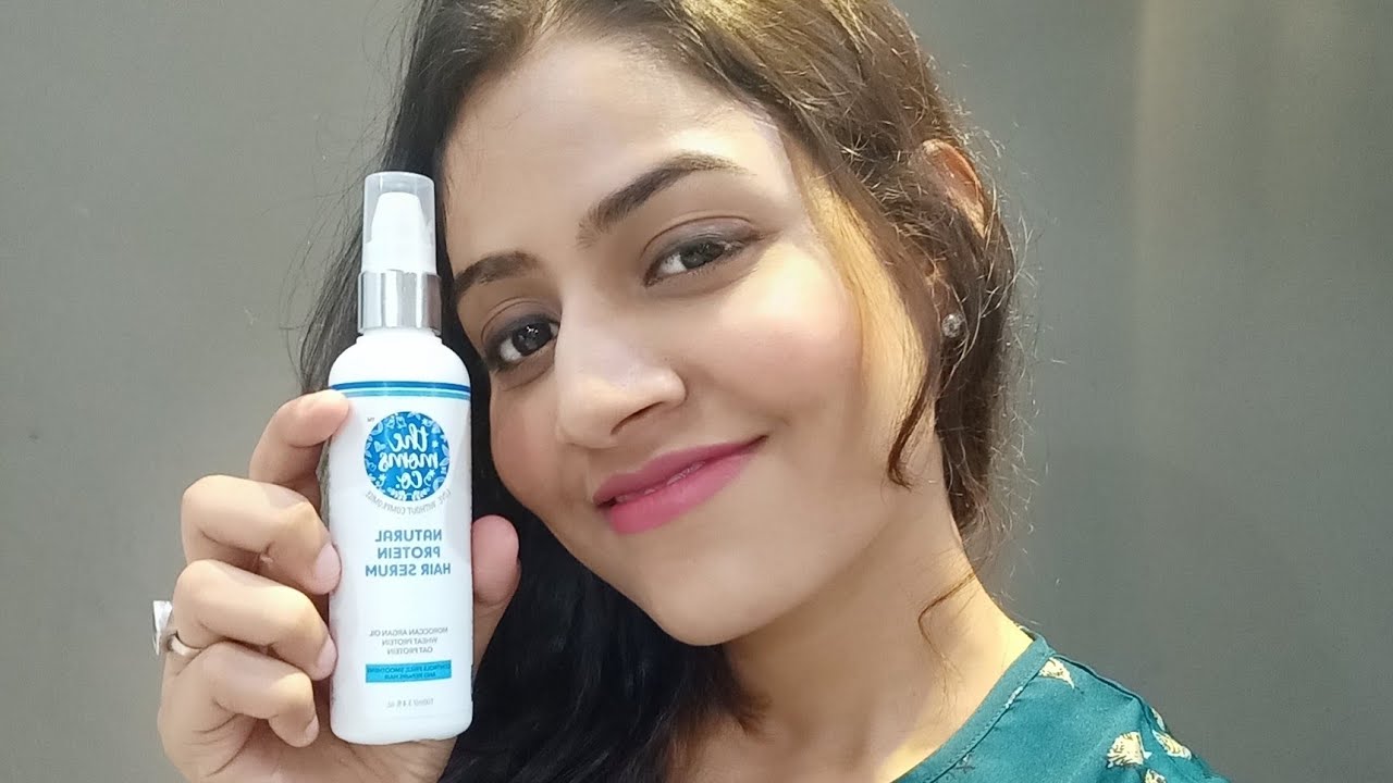 The Moms co. Natural Protein Hair Serum Neelamvlogs