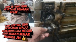 Cara setting gigi mesin jahit maju mundur dengan benar disemua jenis mesin jahit