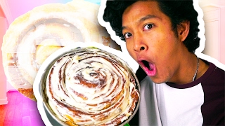 HOW TO MAKE GIANT CINNAMON ROLL!!!