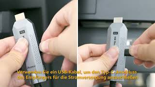 Kabelloses Hdmi-Senderempfänger-Set, 1 Sender 2 Empfänger Installation