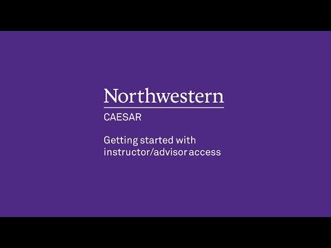 Getting Started in CAESAR - Instructor & Advisor Access