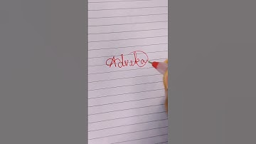🥰🥰 advika name style##calligraphy