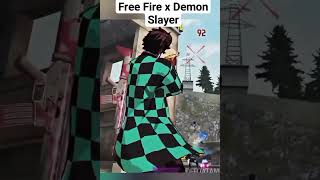 free fire Х demon slayer ! фри фаер аниме ! #Shorts #freefire #фрифаер #blacknubik #ff #фф