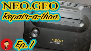 SNK Neo Geo Repair-a-thon Ep. 1 - AES Trace Repair - Retro Console Restoration