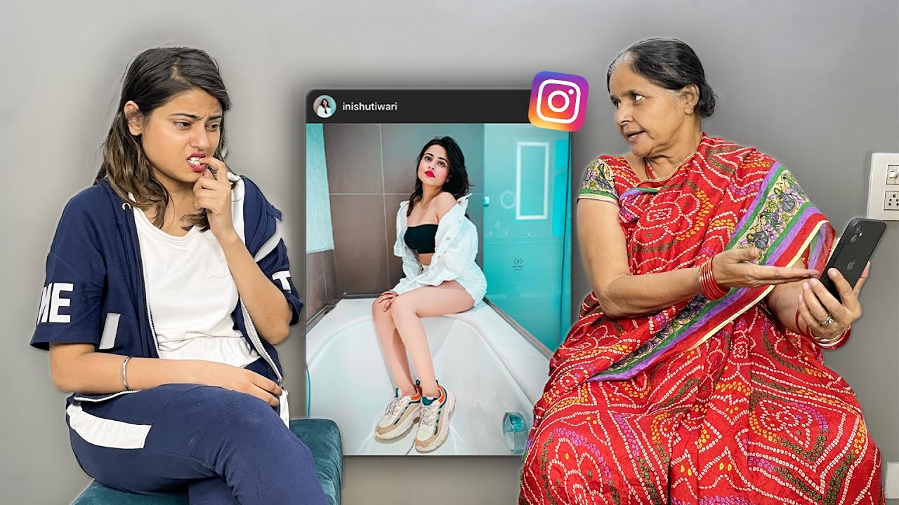 MY MOM REACTS TO MY INSTAGRAM PICS  Nishu Tiwari