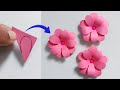 How to make paper flower easy  paper flower making step by step  diy paper flower craft