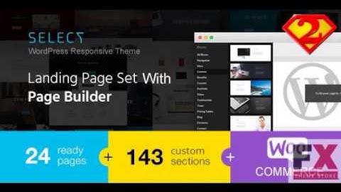 Preview Select - Responsive Landing Page WordPress Theme TFx