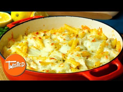 Creamy Lemon Chicken Pasta Bake Recipe | Twisted