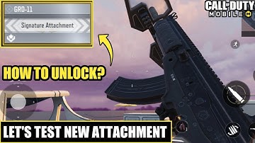 *NEW* Codm Unlock GRD-11 New Signature Attachment Of CR-56 AMAX | New Signature Attachment GRD-11