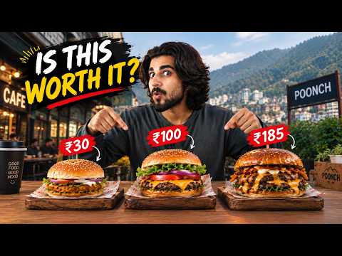 Cheapest vs Medium vs Most Expensive Burger in Poonch.🍔