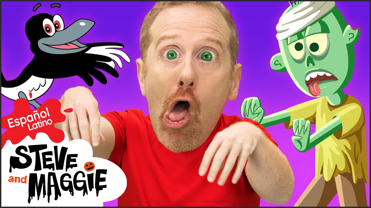Halloween Las Ruedas del autobús + MÁS para niños con Steve and Maggie Español Latino