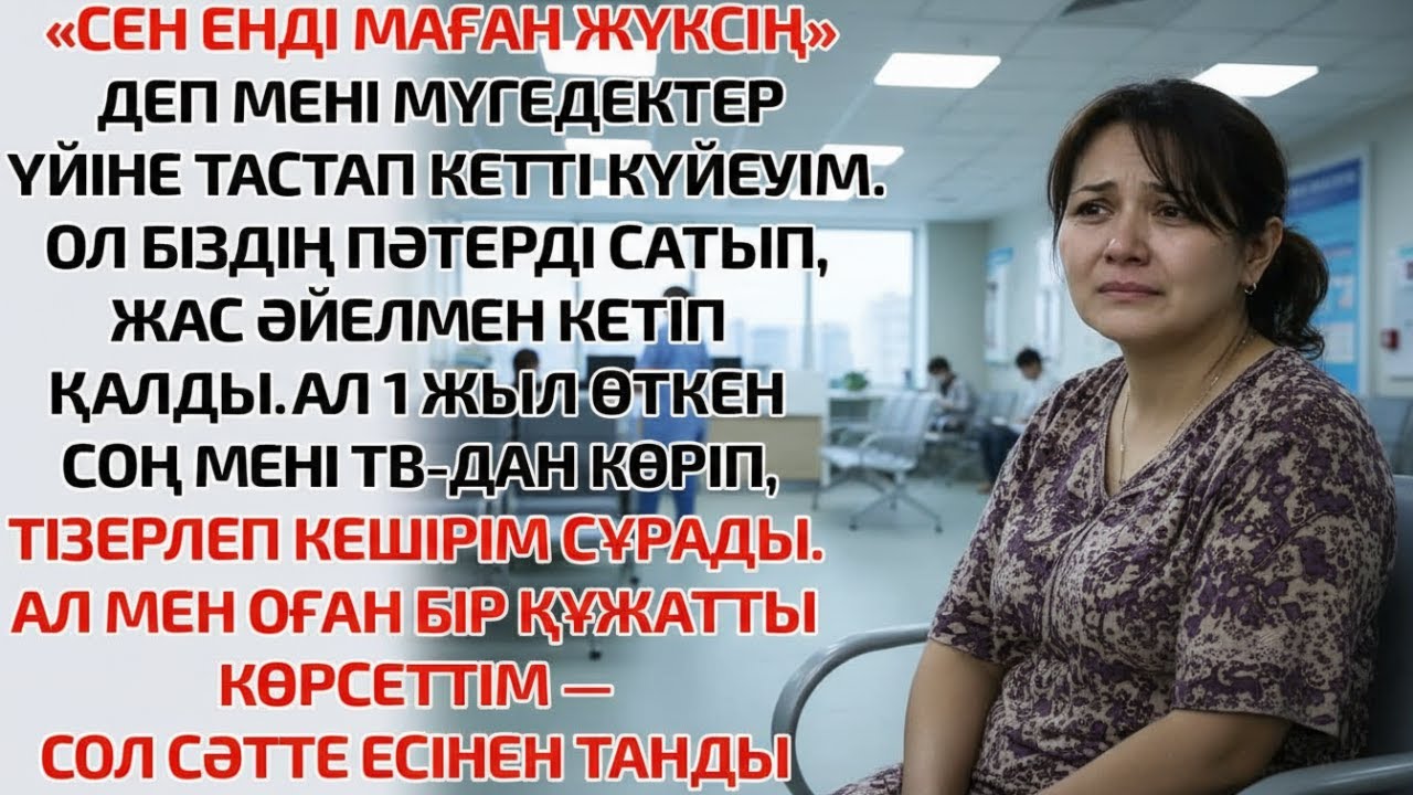 АПАТТАН КЕЙІН КҮЙЕУІМ МЕНІ МҮГЕДЕКТЕР ҮЙІНЕ ТАПСЫРЫП,«СЕН ЕНДІ МАҒАН ЖҮКСІҢ» ДЕДІ ОЛ БІЗДІҢ ПӘТЕРДІ