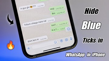 How to hide Blue Ticks in Whatsapp in iPhone || How to disable read receipts in Whatsapp