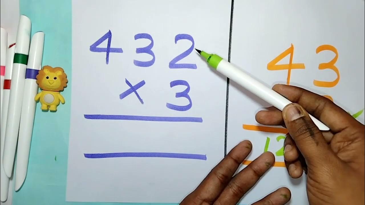 Multiplication for beginners kids multiply for kids on chart paper