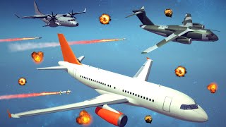 Airplane Crashes & Shootdowns #37 | Besiege
