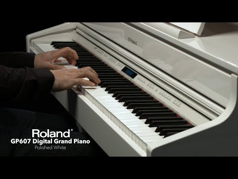 Roland GP607 Digital Grand Piano, Polished White | Gear4music demo