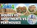 Houses VS. Apartments VS. Penthouses In The Sims 4 | Guide