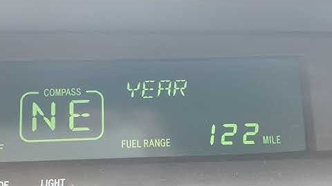 2000 Toyota Avalon clock set fail