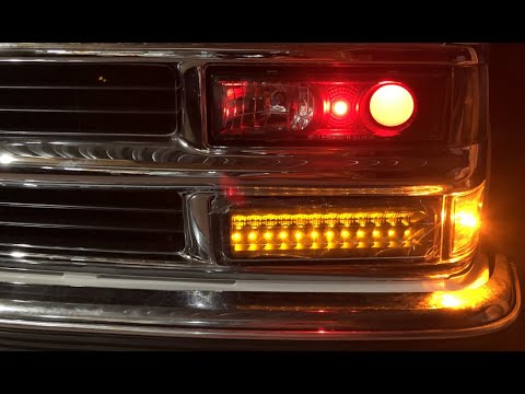 Demon Eyes + Projector Headlights - Chevy truck Install