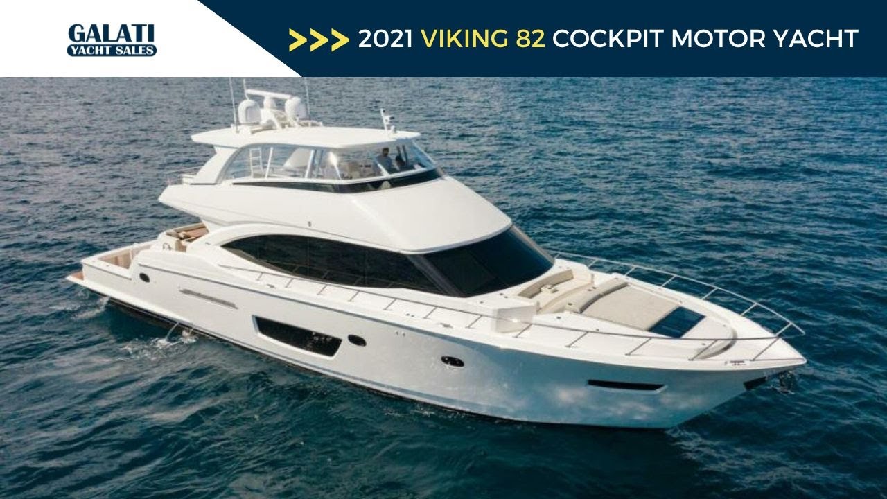 2021 Viking 82 Cockpit Motor Yacht For Sale "MANA"