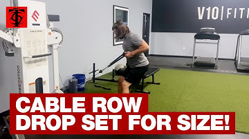 Bent-Over Row Cable Row Drop Set