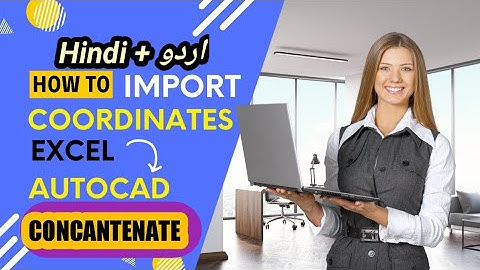 How To Import Coordinates || From Excel To Auto Cad || (How to Use Concatenate Formula in Excel)