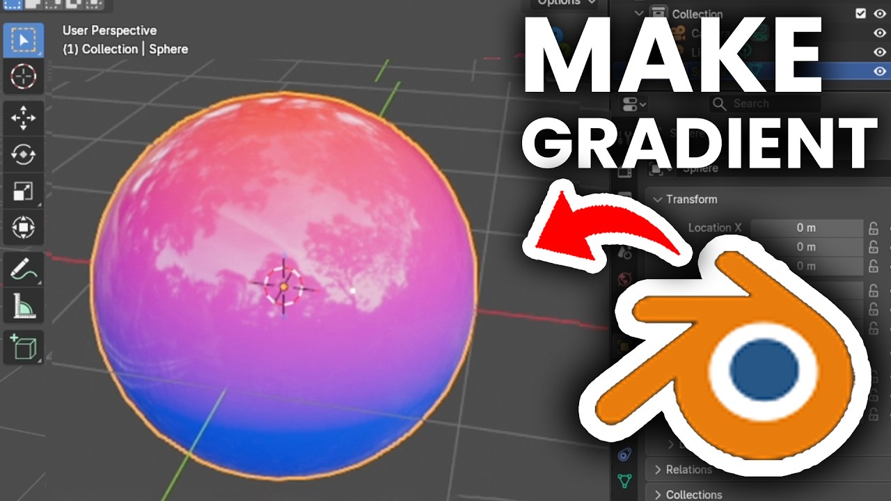 Blender: How To Make Gradient Texture - YouTube