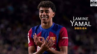 Lamine Yamal 2023/24 - Crazy Skills, Dribbling, Goals & Assists