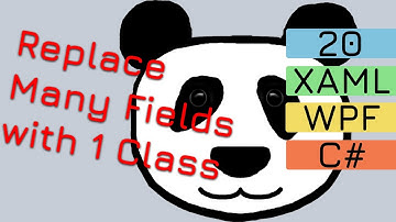 20. Replace Many Fields with 1 Class | WPF C# Game Pet