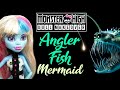 Making STEAMPUNK ANGLER FISH MERMAID / Monster High Doll Repaint by Poppen Atelier