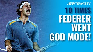 10 Times Roger Federer Went GOD MODE!